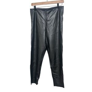 SKIMS Black Faux Leather leggings XL
